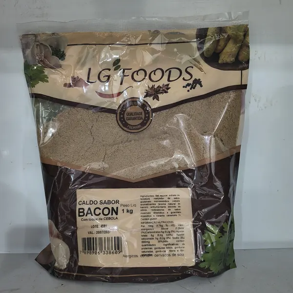 Caldo sabor bacon 1 kg LG Foods - Tudo Tempero Maringá