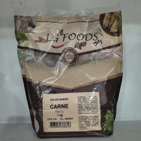 Caldo sabor carne 1 kg LG Foods - Tudo Tempero Maringá