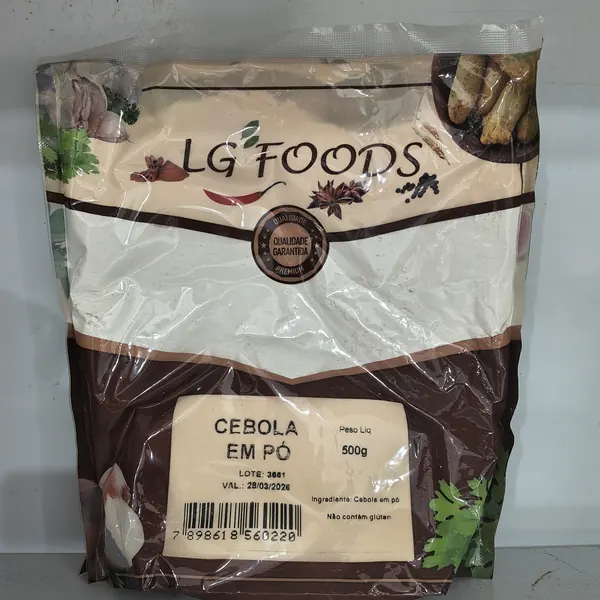 Cebola em pó 500 g LG Foods - Tudo Tempero Maringá