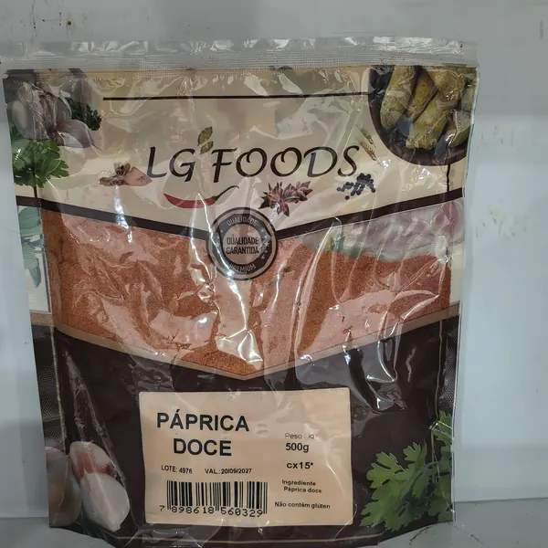 Páprica doce 500 g LG Foods - Tudo Tempero Maringá
