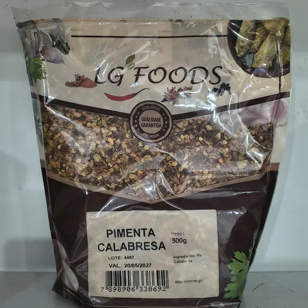 Pimenta calabresa 500 g LG Foods - Tudo Tempero Maringá