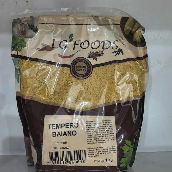 Tempero baiano 1 kg LG Foods - Tudo Tempero Maringá
