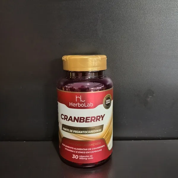 Cranberry HerboLab, suplemento alimentar - Tudo Tempero Maringá