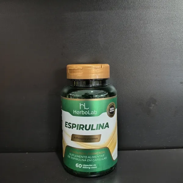 Espirulina HerboLab, suplemento alimentar - Tudo Tempero Maringá
