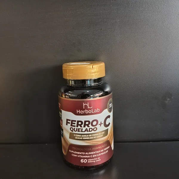 Ferro+C Quelado HerboLab, suplemento alimentar - Tudo Tempero Maringá