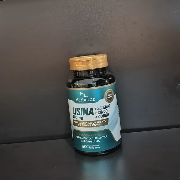 Lisina + Selênio + Zinco + Cobre HerboLab, suplemento alimentar - Tudo Tempero Maringá