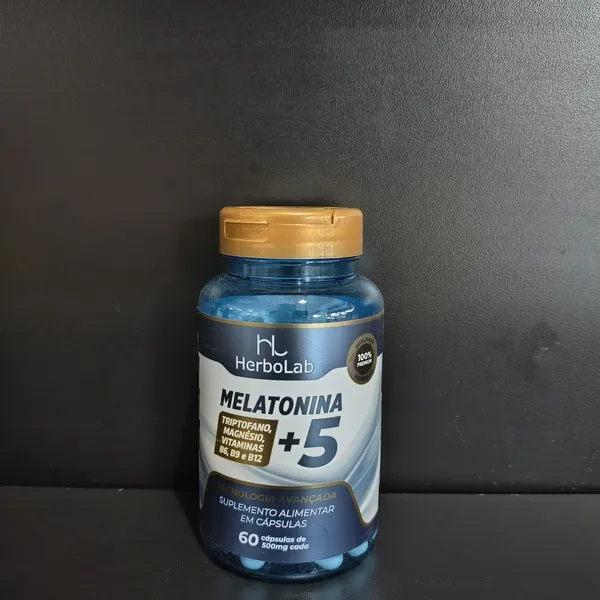 Melatonina +5 HerboLab, suplemento alimentar - Tudo Tempero Maringá
