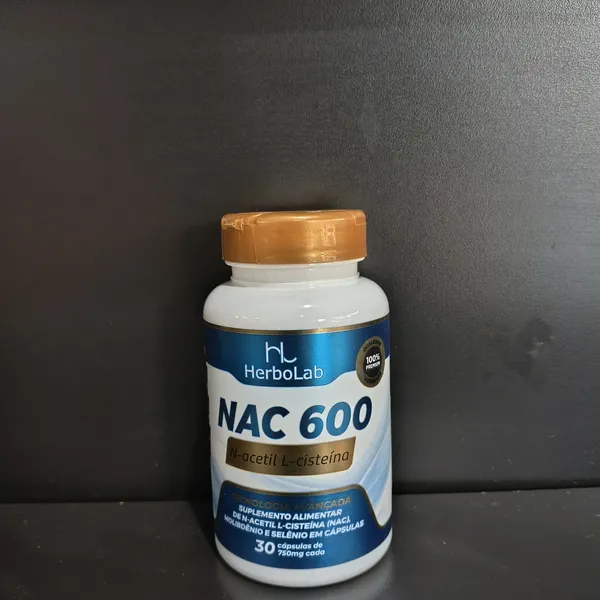 NAC 600 HerboLab, suplemento alimentar - Tudo Tempero Maringá