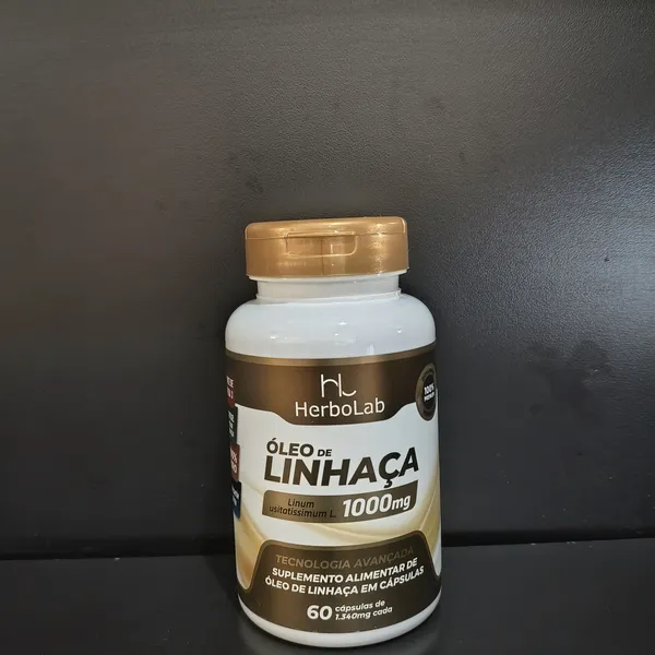 Óleo de Linhaça HerboLab, suplemento alimentar - Tudo Tempero Maringá