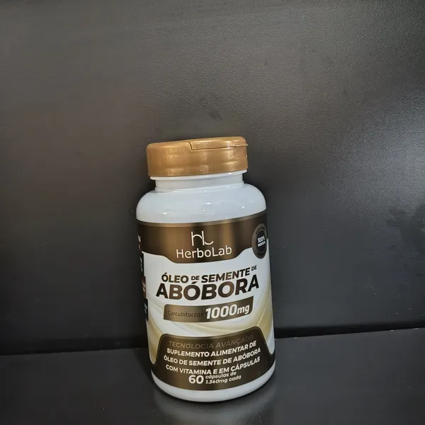 Óleo de Semente de Abóbora HerboLab, suplemento alimentar - Tudo Tempero Maringá