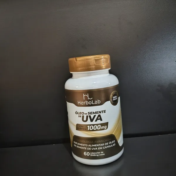Óleo de Semente de Uva HerboLab, suplemento alimentar - Tudo Tempero Maringá