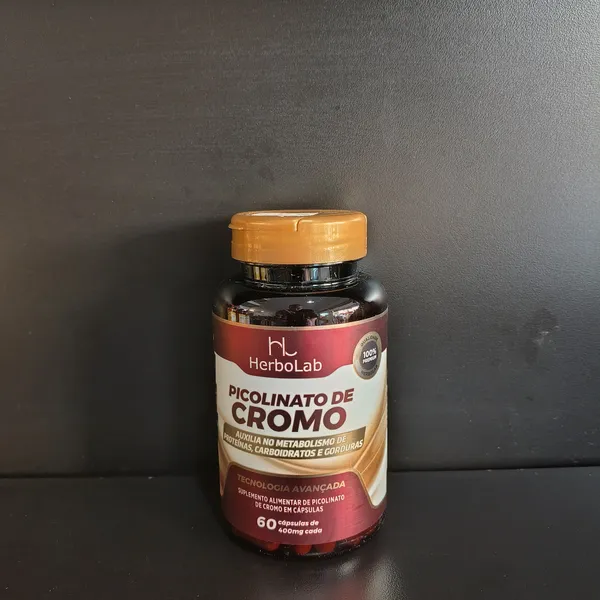 Picolinato de Cromo HerboLab, suplemento alimentar - Tudo Tempero Maringá