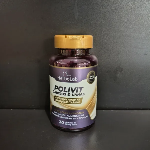 Polivit Cabelos & Unhas HerboLab, suplemento alimentar - Tudo Tempero Maringá