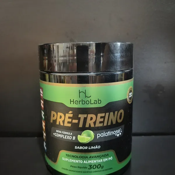 Pré-Treino Limão HerboLab, suplemento alimentar - Tudo Tempero Maringá